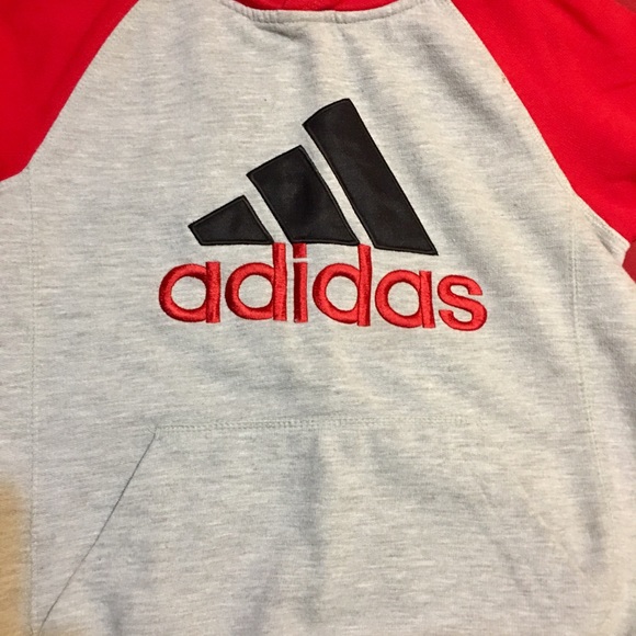 EUC BOYS LARGE ADIDAS HOODIE - Picture 2 of 4